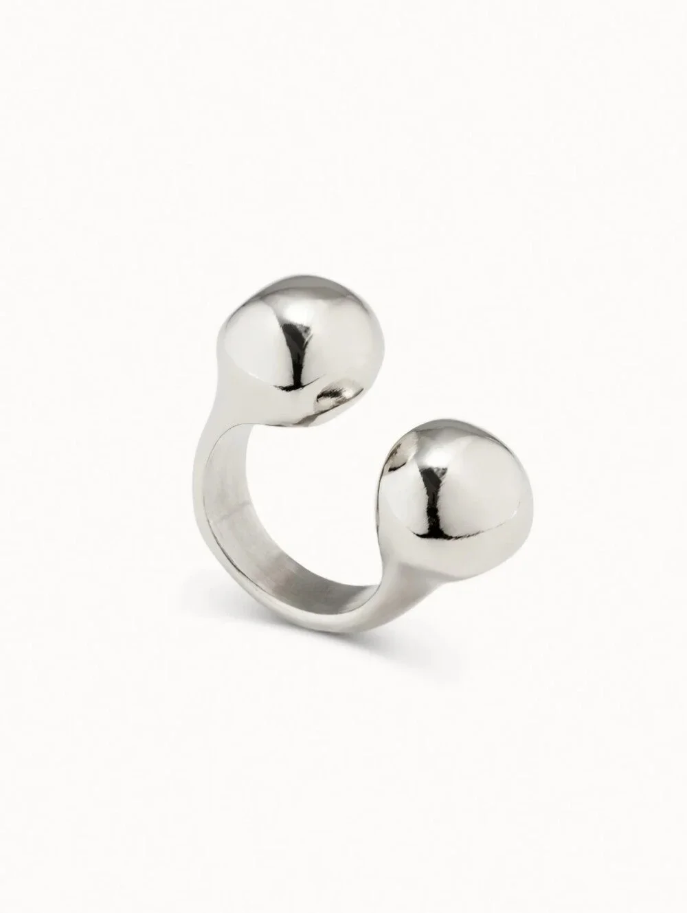 Uno De 50 Open Ring With Two Beads - Picture 2 of 5